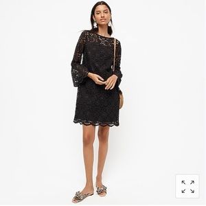 J.Crew Bell-Sleeve Eyelet Shift Dress